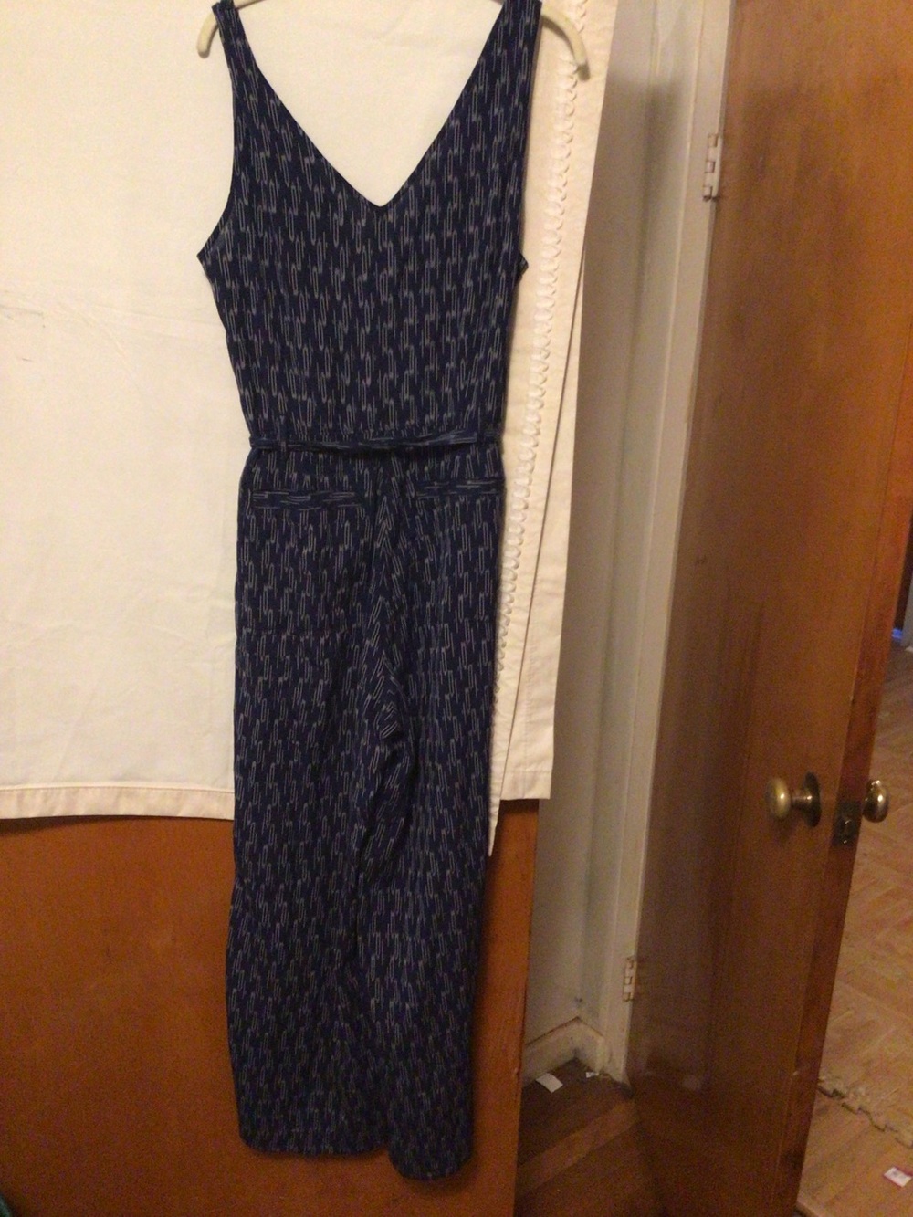 Outerknown 100% Organic cotton jumpsuit with belt wide length SZ M